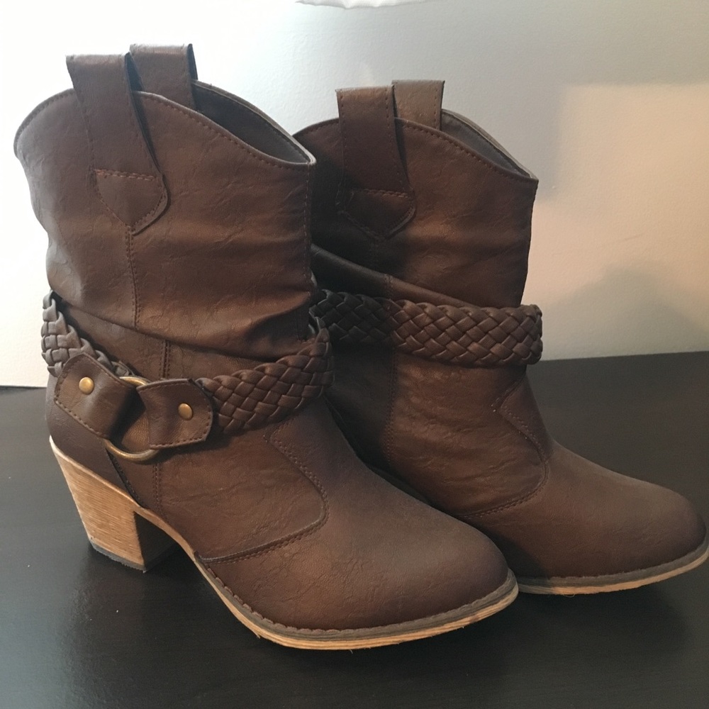 Charlotte Russe Cowboy Booties